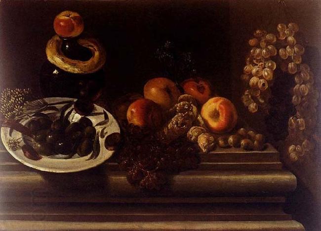 Juan de  Espinosa Still-Life of Fruit and a Plate of Olives China oil painting art